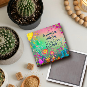 Niedliche Pflanze Ein Garten Trendsetter Hübsche I Magnet