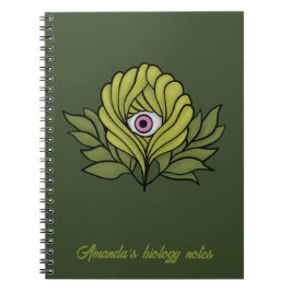 Niedliche Pflanze Frühling Grüne Fantasiebiologie Notizblock