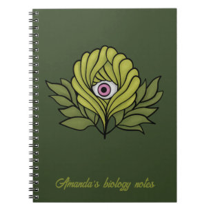 Niedliche Pflanze Frühling Grüne Fantasiebiologie Notizblock