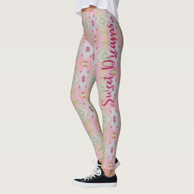 Niedliche Pflanze Leggings (Links)