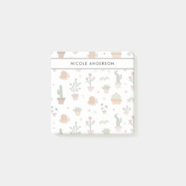 Niedliche Pflanze und Sukkulturen Post-it Klebezettel