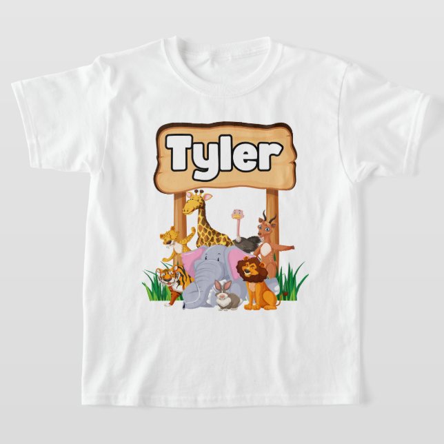 Niedliche Phantastische Zootiere T-Shirt (Ablage )