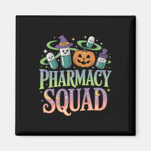Niedliche Pharmacy Squad Halloween Pills Pumpkin-C Magnet