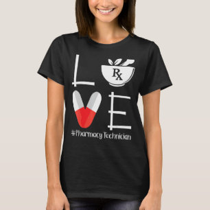 Niedliche Pharmazie Tech Liebe Pharmazeutischer Un T-Shirt