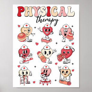 Niedliche Physikalische Therapie Valentinstag Pta Poster