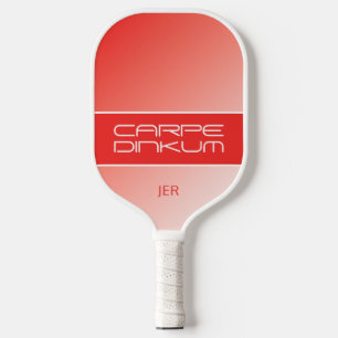 Niedliche Pickleball Dink Pun Gradient Initialen R Schläger