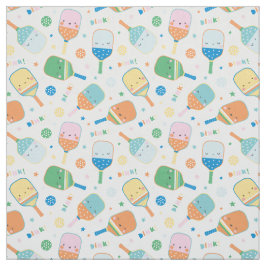 Niedliche Pickleball-Paddle und -Bälle in sanften  Stoff