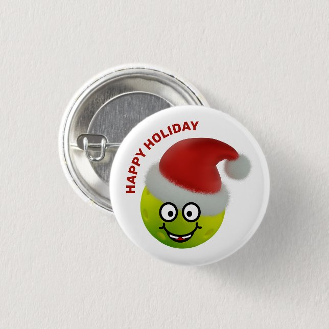 🎅 Niedliche Pickleball-Taste Button (Vorne & Hinten)