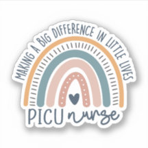 Niedliche PICU - Nurse - Regenbogen, Intensivpfleg
