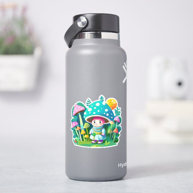 Niedliche Pilzaufkleberpackung Aufkleber (HydroFlask)