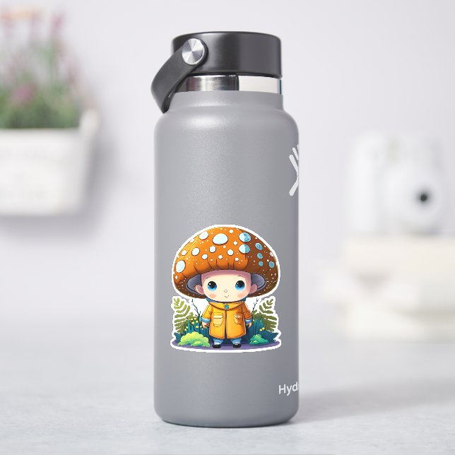 Niedliche Pilzaufkleberpackung Aufkleber (HydroFlask)