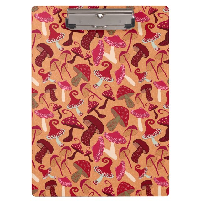 Niedliche Pilze Klemmbrett (Vorderseite)