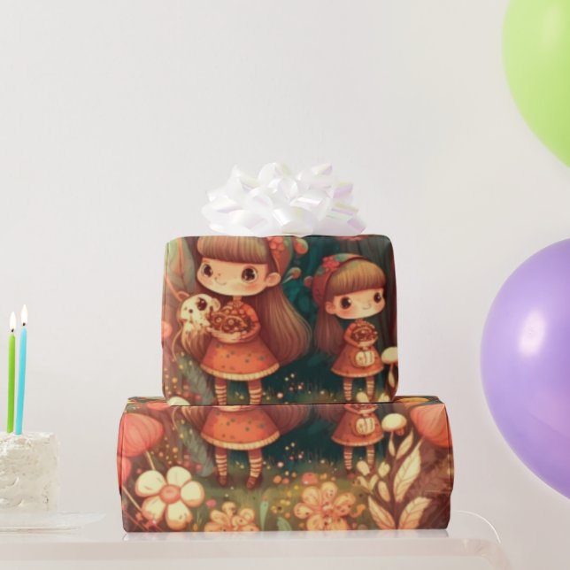 niedliche Pilzkernpapier Geschenkpapier (Partygeschenke)