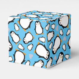 Niedliche Pinguin Baby Dusche Blue Boy Geschenkschachtel