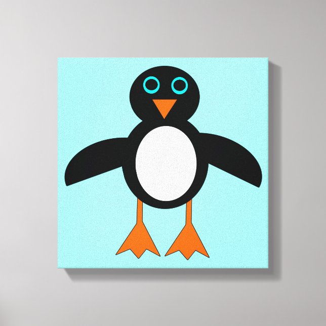 Niedliche Pinguin Canvas Print Leinwanddruck (Vorderseite)