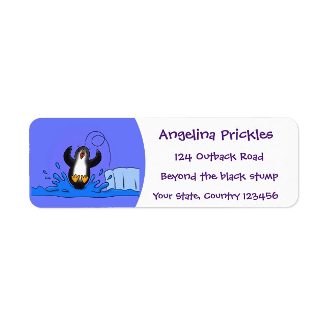 Niedliche Pinguin-Cartoon-Illustration (Vorne)