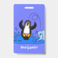 Niedliche Pinguin-Cartoon-Illustration