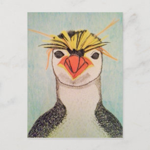 Niedliche Pinguin Illustration Postkarte