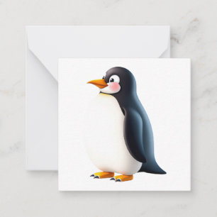 Niedliche Pinguin-Karte Mitteilungskarte