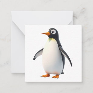 Niedliche Pinguin-Karte Mitteilungskarte