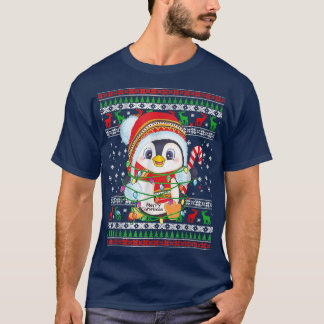 Niedliche Pinguin-Lichter Uganda Weihnachtssüßer f T-Shirt