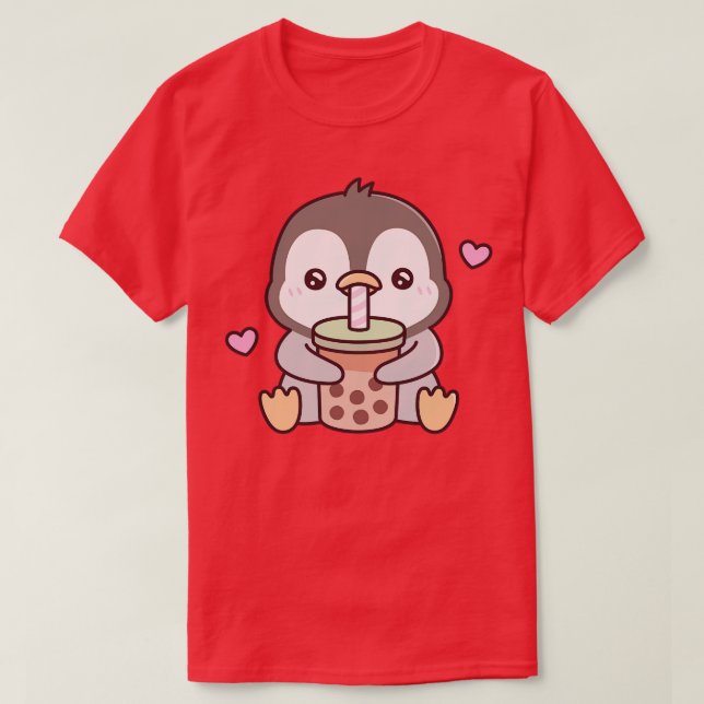 Niedliche Pinguin-Lieben Bubble Tee (Design vorne)