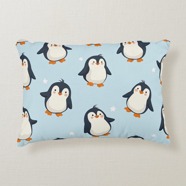 Niedliche Pinguin-Pillow 3 Dekokissen (Vorderseite)