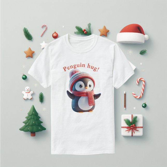 Niedliche Pinguin-Schläger T-Shirt (Penguin tee shirt fun.)