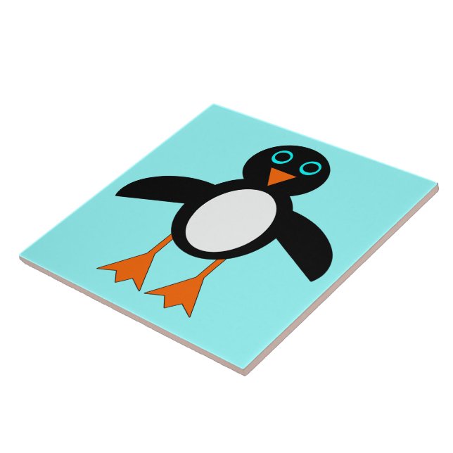 Niedliche Pinguin Tile Fliese (Seite)