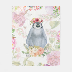 Niedliche Pinguin-Tochter Geburtstagsgeschenk, Lie Fleecedecke