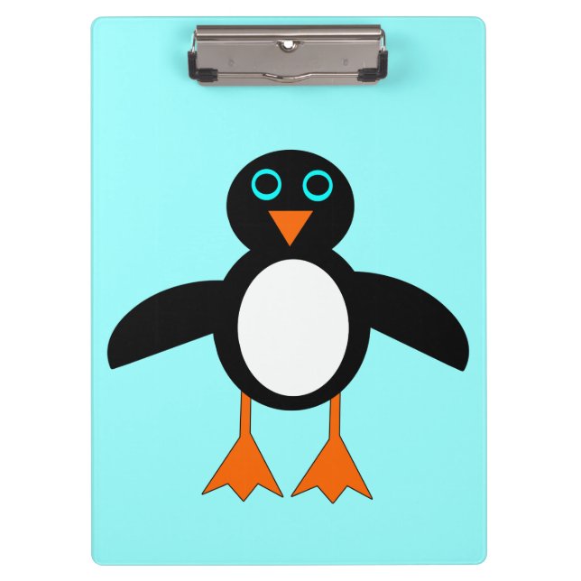 Niedliche Pinguin-Zwischenablage Klemmbrett (Vorderseite)
