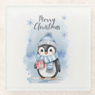 Niedliche Pinguine 2 Glasuntersetzer