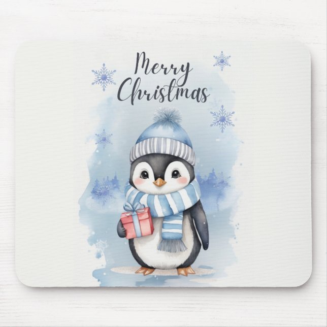 Niedliche Pinguine 2 Mousepad (Vorne)