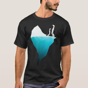 Niedliche Pinguine auf einem Eisberg Einzigartiges T-Shirt