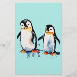 Niedliche Pinguine Briefpapier