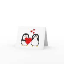 Niedliche Pinguine in der Liebe -