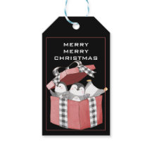 Niedliche Pinguine in der Weihnachtszeit-Geschenkb