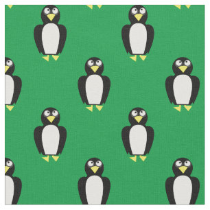 Niedliche Pinguine Kinder Baby Kinderzimmer grün Stoff