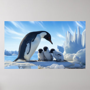 Niedliche Pinguine Poster