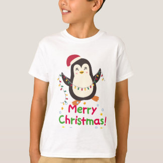 Niedliche Pinguine Weihnachten T-Shirt
