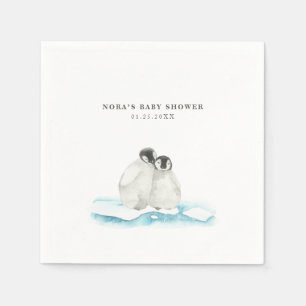 Niedliche Pinguine Winter Arktis Serviette