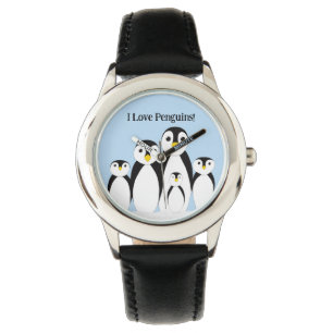 Niedliche Pinguinfamilie Armbanduhr