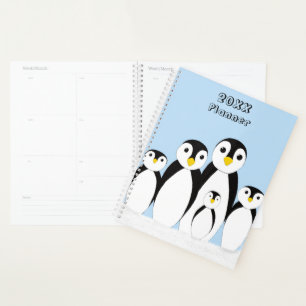 Niedliche Pinguinfamilie Planer