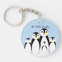 Niedliche Pinguinfamilie