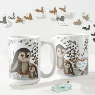 Niedliche Pinguinfamilie Tasse