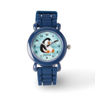 niedliche Pinguinliebhaber von unisex-Kids fügen i Armbanduhr