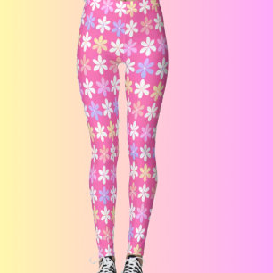 NIEDLICHE PINK BLUME WIEDERHOLEN FLORALPATTER SCHN LEGGINGS