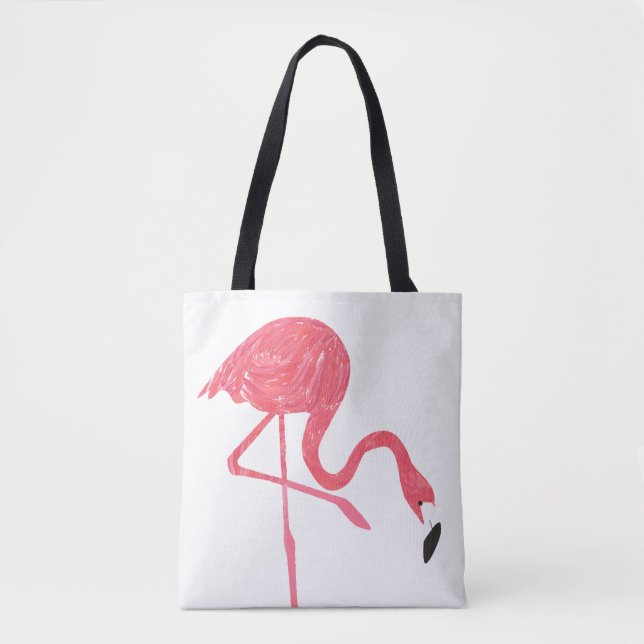 Niedliche Pink Flamingos Aquarellfärbung (Vorderseite)