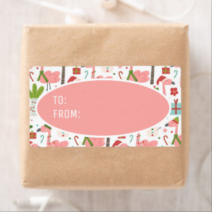 Niedliche Pink Flamingos Weihnachtsmannmütze Weihn