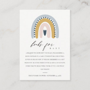 NIEDLICHE PINK HERZRAINBOW BUCHANFORDERUNG BABY SH BEGLEITKARTE